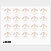 Rose Garden Girl God Bless Taufe Gutes Stickers (Blatt)