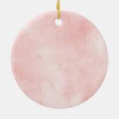 Rose Garden Girl Taufe Gott segne Keramik Ornament (Hinten)