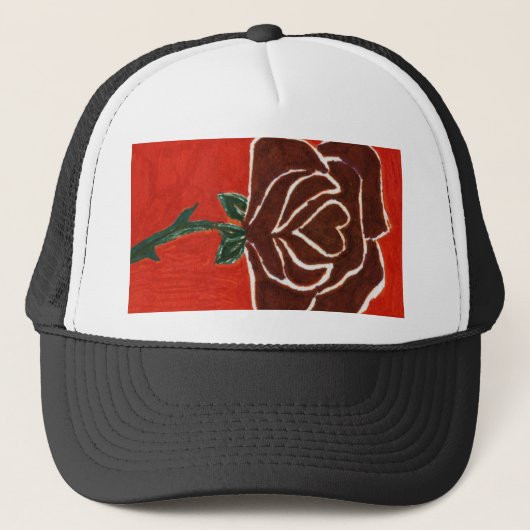 Rose Garden Hat Truckerkappe (Vorderseite)