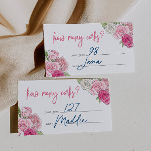 Rosé Garden "How many Corks" Guessing Game Card Begleitkarte