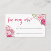 Rosé Garden "How many Corks" Guessing Game Card Begleitkarte (Vorderseite)