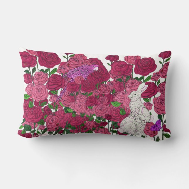 Rose Garden Lendenkissen (Rückseite)