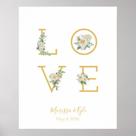 Rose Garden LIEBE Hochzeit Printwerbung Poster