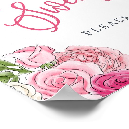 Rosé Garden "Liebe ist süß" Favoriten & Leckereien Poster (Ecke)