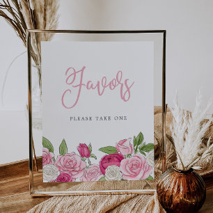 Rosé Garden Lieblingszeichen Poster