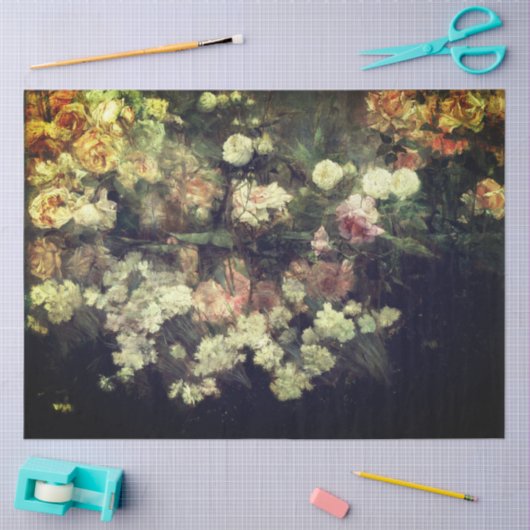 Rose Garden Malerei durch Dewing Decoupage Seidenpapier (Basteln)