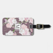 Rose Garden Mauve ⎢ Monogram Gepäckanhänger (Vorderseite horizontal)