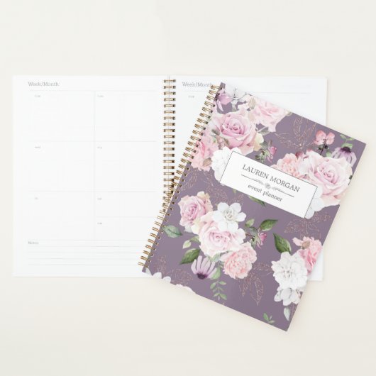 Rose Garden Mauve Personalisiert Planer (Anzeige)