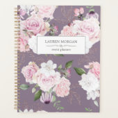 Rose Garden Mauve Personalisiert Planer (Vorderseite)
