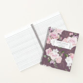 Rose Garden Mauve | Personalisiertes Notebook Notizblock (Innenseite)