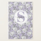 Rose Garden Monogram Lavendel Planner Planer (Vorderseite)