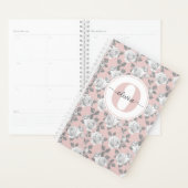 Rose Garden Monogram Pink Planner Planer (Anzeige)
