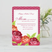 Rose Garden Mother Day Card Karte (Stehend Vorderseite)