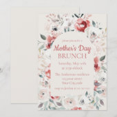 Rose Garden Muttertag Brunch Einladung (Vorne/Hinten)