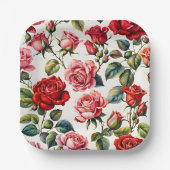 Rose: Garden Party Plate Pappteller (Vorderseite)