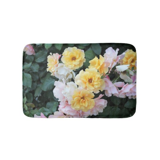 Rose Garden Pastelle Badematte (Vorderseite)