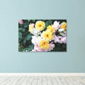 Rose Garden Pastelle Leinwanddruck (Insitu (Holzboden))