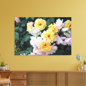 Rose Garden Pastelle Leinwanddruck (Insitu (Wohnzimmer))