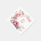 Rose Garden: Personalisierte Hochzeit von Napkins Serviette (Ecke)