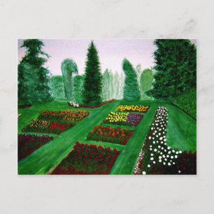 Rose Garden, Portland, Oregon Aquarell Postkarte