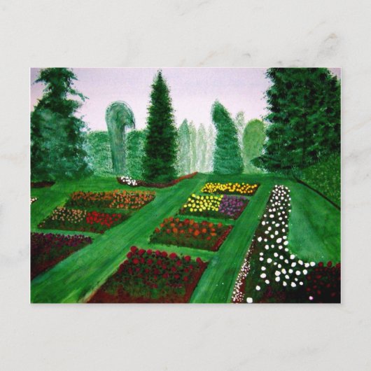 Rose Garden, Portland, Oregon Aquarell Postkarte (Vorderseite)
