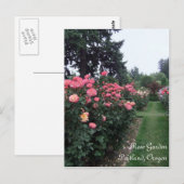 Rose Garden / Portland Oregon Postkarte (Vorne/Hinten)