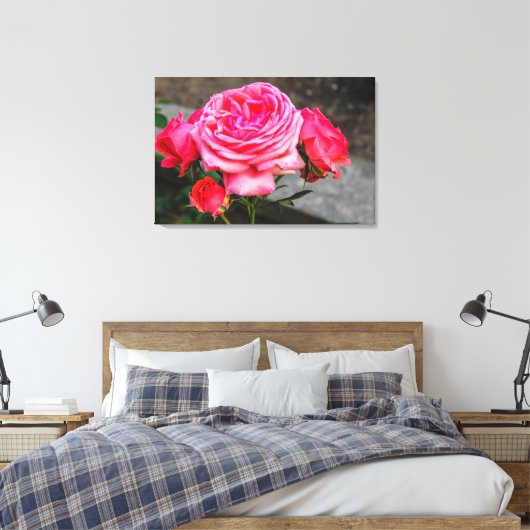 Rose Garden Portrait Leinwanddruck (Insitu (Schlafzimmer))