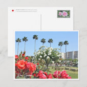 Rose Garden Postkarte (Vorne/Hinten)