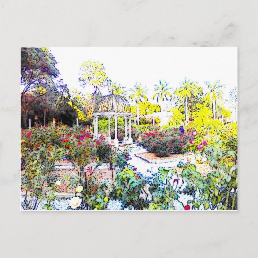 Rose Garden Postkarte (Vorderseite)