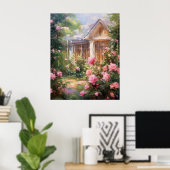 Rose Garden Retreat Poster (Heimbüro)