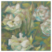 "Rose Garden", Retro-Blumendesign, Minze & Ocher Stoff (Muster)