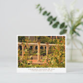 Rose Garden Scenery Postkarte (Stehend Vorderseite)