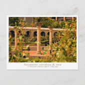 Rose Garden Scenery Postkarte (Vorderseite)