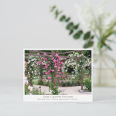 Rose Garden Scenery Postkarte (Stehend Vorderseite)