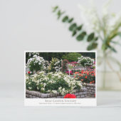 Rose Garden Scenery Postkarte (Stehend Vorderseite)