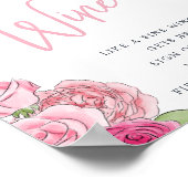 Rosé Garden "Sign the Wine" Zeichen Poster (Ecke)