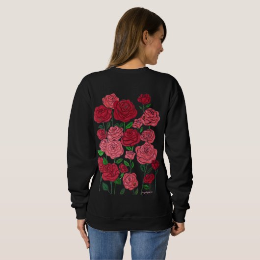 Rose Garden Sweatshirt (Schwarz voll)
