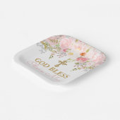 Rose Garden Taufe Personalisiert Paper Teller (Gewinkelt)