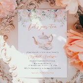 Rose Garden Tee Party Brautparty Einladung