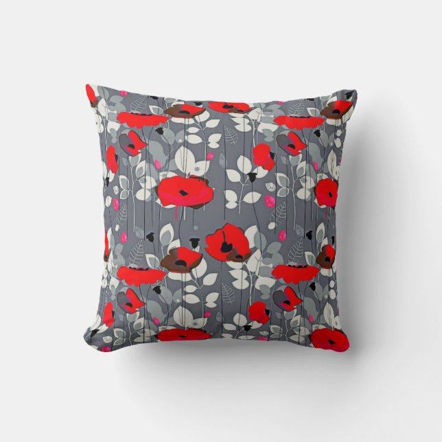 Rose Garden Throw Kissen (Vorderseite)