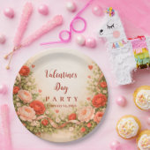 Rose Garden Valentine Party Pappteller (Party)