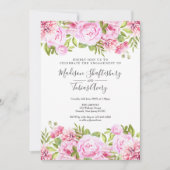 Rose Garden Watercolor Blumenverleihungsparty Einladung (Vorderseite)