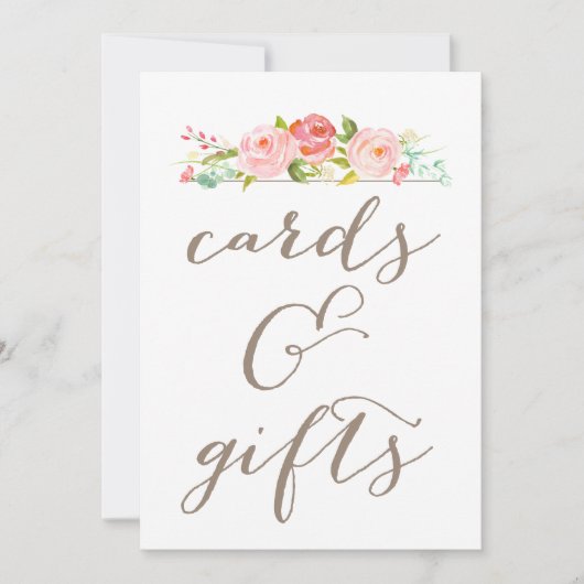 Rose Garden Wedding Cards & Gifts Unterschrift Einladung (Vorderseite)