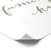 Rose Garden Wedding Sign | Wählen Sie einen Platz, Poster (Ecke)