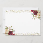 Rose Garden Zuhause Sweet Zuhause Housewarming Ein Einladung (Rückseite)