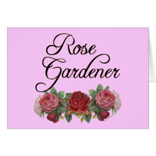 Rose Gardener Sprichwort mit Rose