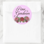 Rose Gardener Sprichwort mit Rose Stickers (Tasche)