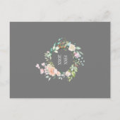 Rose Garland 25 Jahre Save the Date Postkarte (Rückseite)