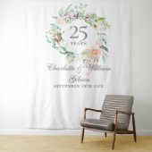 Rose Garland 25-jähriges Foto Stand Hintergrund Wandteppich (Beispiel)