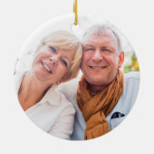 Rose Garland 45. 65. Geburtstag Keramik Ornament (Hinten)